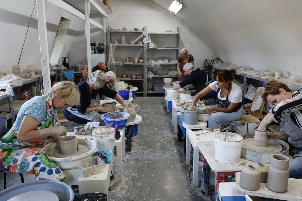 studenten in workshop